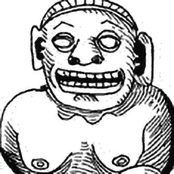 A picture showing the legend of TLAZOLTEOTL taken from our Aztec mythology archives. Illustration by Chas Saunders. Read the story below or search the index for more Aztec Gods, Aztec Goddesses, heroes, demons and monsters!