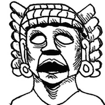 A picture showing the legend of TOCI taken from our Aztec mythology archives. Illustration by Chas Saunders. Read the story below or search the index for more Aztec Gods, Aztec Goddesses, heroes, demons and monsters!