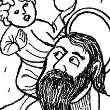 A picture showing the legend of CHRISTOPHER taken from our Christian mythology archives. Illustration by Chas Saunders. Read the story below or search the index for more Christian Gods, Christian Goddesses, heroes, demons and monsters!