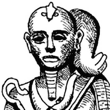 A picture showing the legend of KHONSU taken from our Egyptian mythology archives. Illustration by Chas Saunders. Read the story below or search the index for more Egyptian Gods, Egyptian Goddesses, heroes, demons and monsters!