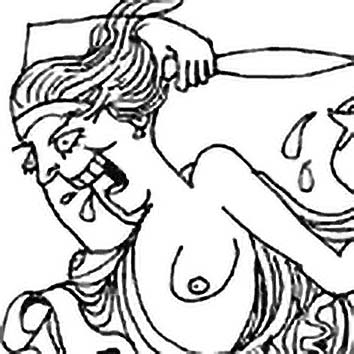 A picture showing the legend of MAENADS taken from our Greek mythology archives. Illustration by Chas Saunders. Read the story below or search the index for more Greek Gods, Greek Goddesses, heroes, demons and monsters!