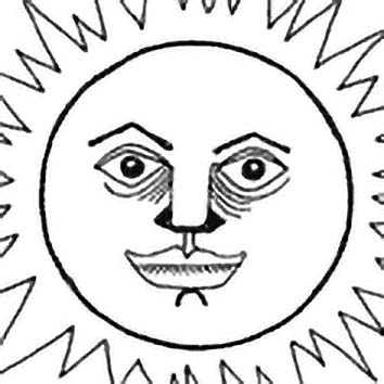 Picture of the Oceanic Storm God Apu-Hau from our Oceanic mythology image library. Illustration by Chas Saunders.
