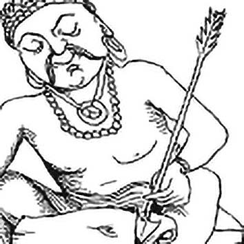 Picture of the Hindu legendary mortal Agastya from our Hindu mythology image library. Illustration by Chas Saunders.