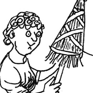 Picture of the Greek Destiny Goddess Clotho from our Greek mythology image library. Illustration by Chas Saunders.