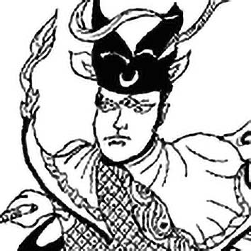 Picture of the Chinese Hero God Erlang Shen from our Chinese mythology image library. Illustration by Chas Saunders.