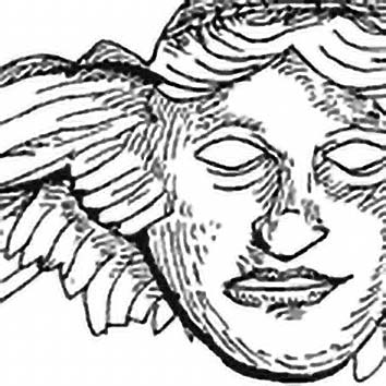 Picture of the Greek Sleep God Hypnos from our Greek mythology image library. Illustration by Chas Saunders.