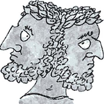 Picture of the Roman Crossroads God Janus from our Roman mythology image library. Illustration by Chas Saunders.