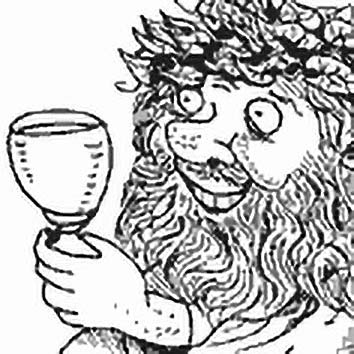 Picture of the Roman Wine God Liber from our Roman mythology image library. Illustration by Chas Saunders.