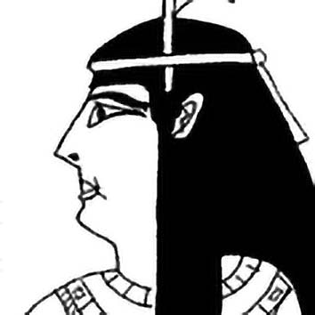 Picture of the Egyptian Justice Goddess Maat from our Egyptian mythology image library. Illustration by Chas Saunders.