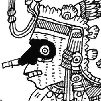 Picture of the Aztec Hunting God Mixcoatl from our Aztec mythology image library. Illustration by Chas Saunders.