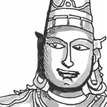 Picture of the Hindu Hero God Rama from our Hindu mythology image library. Illustration by Chas Saunders.