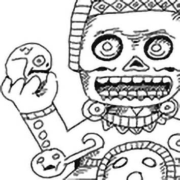 Picture of the Aztec Demoness Tlaltecuhtli from our Aztec mythology image library. Illustration by Chas Saunders.