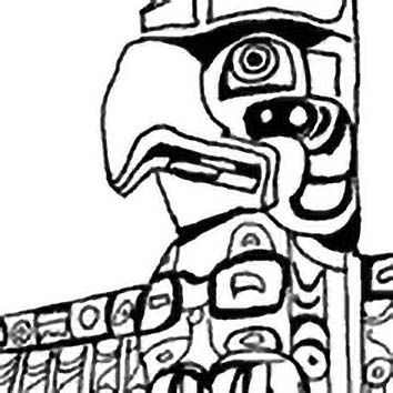 Picture of the Native American information Totem Poles from our Native American mythology image library. Illustration by Chas Saunders.