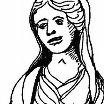 Picture of the Roman Hearth Goddess Vesta from our Roman mythology image library. Illustration by Chas Saunders.